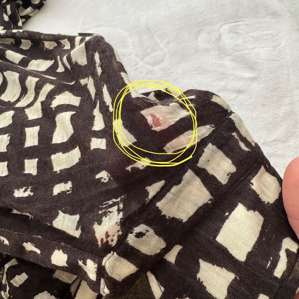 Samantha Sung Rare 100% Wool Audrey Dress Window Pane Geometric Squares Brown M - Picture 13 of 14